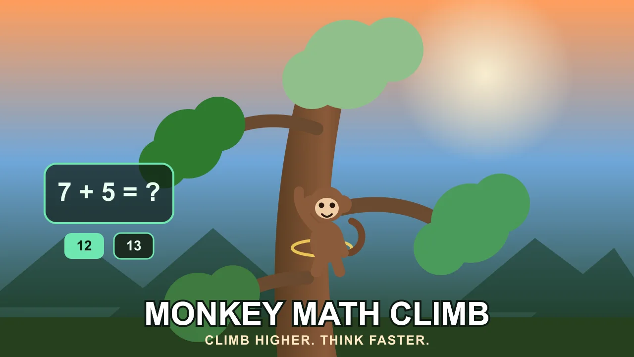 Monkey Math Climb artwork